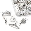 54Pcs 9 Styles Sewing Theme Tibetan Style Alloy Pendants TIBE-FP0001-06-2