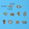10Pcs 10 Styles Alloy Connector Charms FIND-YW0004-21-3
