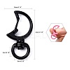 Spray Painted Alloy Swivel Snap Hooks Clasps PALLOY-T080-13-NR-2