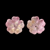 Dyed & Heated Gradient Color Glass Bead Cap GLAA-D307-01-2