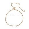 304 Stainless Steel Satellite Chain Slider Bracelet Making AJEW-JB01554-02-1