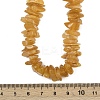 Natural Amber Chip Beaded Necklaces NJEW-L466-03C-5