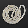 Electroplate Frosted Transparent Glass Beads Strands EGLA-T008-026-B03-3