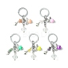 Acrylic & Natural Gemstone Keychain KEYC-JKC00541-S-1