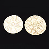 Handmade Reed Cane/Rattan Woven Beads X-WOVE-T006-032B-2