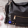 2Pcs Blue Evil Eye Car Hanging Ornament HJEW-DC0001-12-6