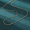 Brass Venetian Chain X-NJEW-E151-04G-1