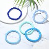 30Pcs 5 Colors Polymer Clay Heishi Surfer Stretch Bracelets Set BJEW-SW00135-3