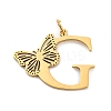 Ion Plating(IP) 201 Stainless Steel Pendants STAS-N103-184G-G-1