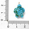 Brass & Resin Pendants RE-CBA9A00-01G-04-3