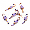 Eco-Friendly Alloy Enamel Pendants ENAM-T011-84B-NR-1