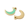 304 Stainless Steel Enamel Charms STAS-L022-333G-02-2