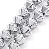 Electroplated Non-magnetic Synthetic Hematite Beads Strands G-G862-01A-1