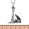 Viking Style Titanium & 201 Stainless Steel Pendant Necklaces LS-NJEW-C066-11P-3