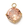 304 Stainless Steel Micro Pave Cubic Zirconia Pendants STAS-K292-01G-14-1
