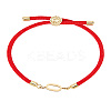 1Pc Adjustable Nylon Cord Slider Bracelets for Women BJEW-LP0001-32O-02-1