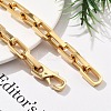 304 Stainless Steel Paperclip Chain Necklaces for Women Men NJEW-A033-02G-4