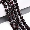 Natural Garnet Beads Strands G-S345-8mm-37-2