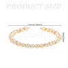 1Pc Alloy Rhinestone Cuff Bangles for Women BJEW-LP0012-02G-2