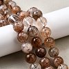 Natural Black Gold Rutilated Quartz Beads Strands G-H093-B03-12mm-1