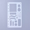 Plastic Drawing Painting Stencils Templates LS-DIY-WH0143-18K-1