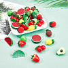 DIY 24Pairs Fruits Themed Resin Earring Making Kits DIY-PH0003-24-3