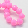 Baking Painted Glass Round Bead Strands X-DGLA-Q020-8mm-23-3