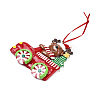 Christmas Car Handmade Polymer Clay Pendant Decorations HJEW-P017-03B-2