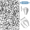 300Pcs 304 Stainless Steel Snap on Bails STAS-UN0034-86-4