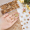 100Pcs Alloy Star Brooch JEWB-FH0002-51G-3