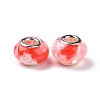 Transparent Resin European Rondelle Beads RPDL-P005-01P-02-2