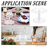 Acrylic 8-Hole Ice Cream Display Stands ODIS-WH0078-58-5