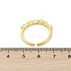 Brass Micro Pave Cubic Zirconia Cuff Rings RJEW-S400-13G-5