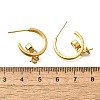 Brass Stud Earring Findings KK-R217-14G-3