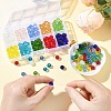 218Pcs 10 Colors Transparent Glass Beads GLAA-YW0005-12-4