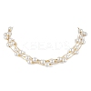 Round ABS Plastic Imitation Pearl Beads Necklace & Bracelet & Dangle Earring Sets for Women SJEW-JS01306-4