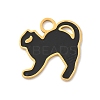 304 Stainless Steel Enamel Halloween Theme Charms STAS-Z164-03G-01-1