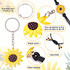 Zinc Alloy Enamel Connector Charms and Iron Resin Keychain DIY-PH0008-31-7