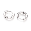 Tarnish Resistant Small Huggie Hoop Earrings for Girl Women EJEW-F111B-13mm-PA-2