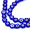 Handmade Evil Eye Lampwork Beads Strands LAMP-N029-018-02-3