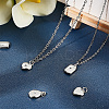 12Pcs 3 Styles Brass Micro Pave Clear Cubic Zirconia Pendants ZIRC-BBC0003-53-5