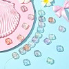 40Pcs 8 Colors UV Plating Transparent Acrylic Beads PACR-CJ0001-46-6