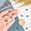 Trendy Original Color 304 Stainless Steel Grade A Rhinestone Flat Round Charm Pendants RB-UN0001-02P-4