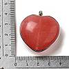 Cherry Quartz Glass Pendants KK-F868-15P-3