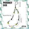 2Pcs Resin Beaded Mobile Phone Lanyard Wrist Strap HJEW-GF0001-47A-2