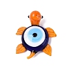 Handmade Lampwork Turtle with Evil Eye Figurine Display Decorations LAMP-N034-25D-1