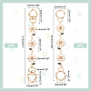   2Pcs 2 Style Alloy Enamel Sunflower Link Purse Strap Extenders FIND-PH0017-11-2