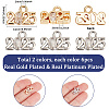 12Pcs 2 Colors Glass Charms KK-SC0005-92-2