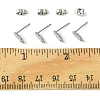 10Pcs 201 Stainless Steel Stud Earring Findings with Hole EJEW-FS0001-14B-5