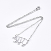 201 Stainless Steel Pendant Necklaces X-NJEW-T009-JN083-1-40-2